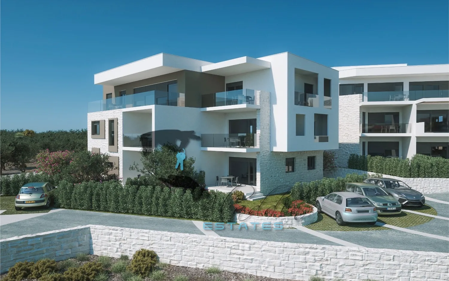 brodarica, moderan stan blizu plaže, novogradnja, pogled, 102 m2 - slika 9