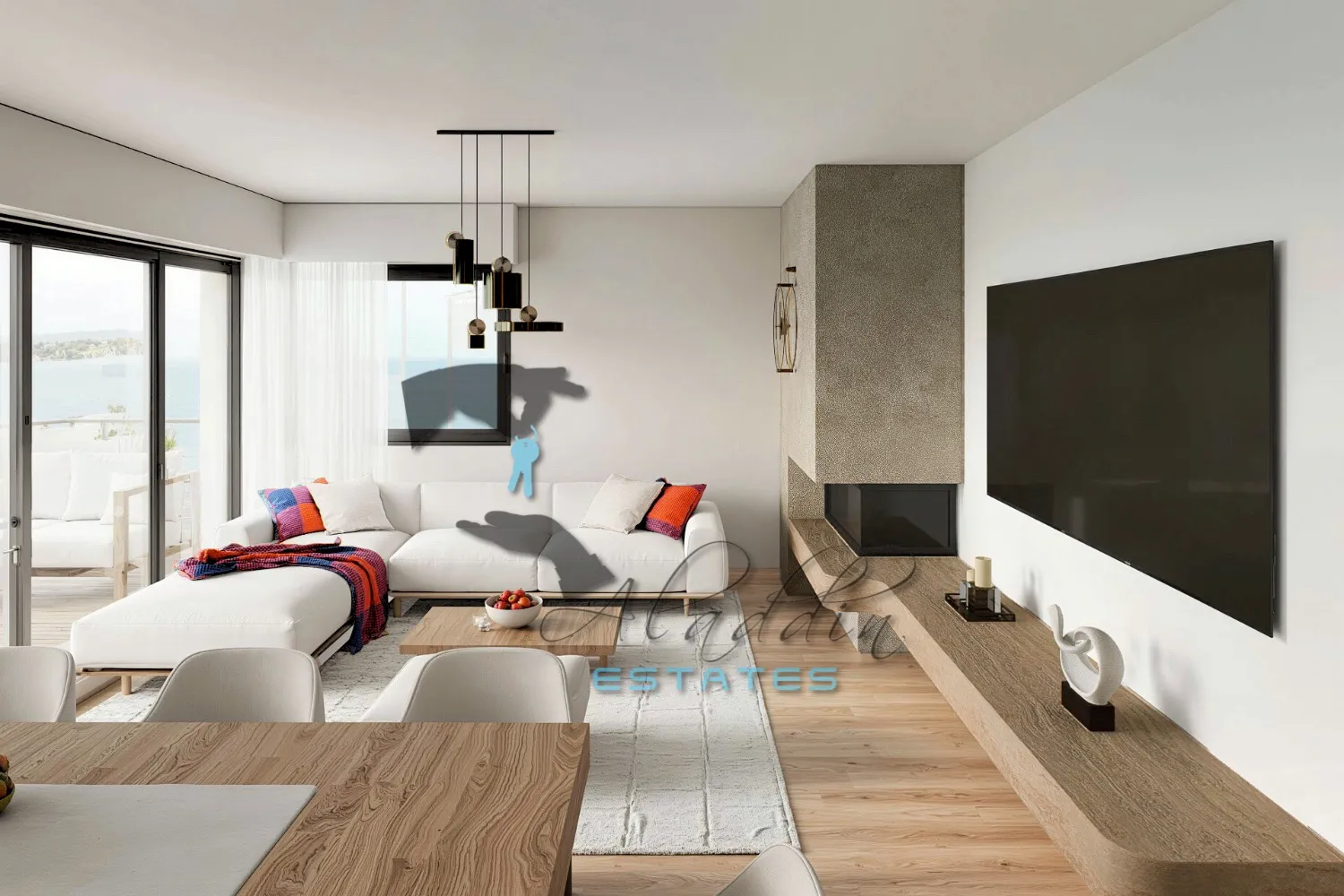 okrug gornji, raskošni stan u novogradnji s lijepim pogledom na more, prvi kat, 60 m2 - slika 11