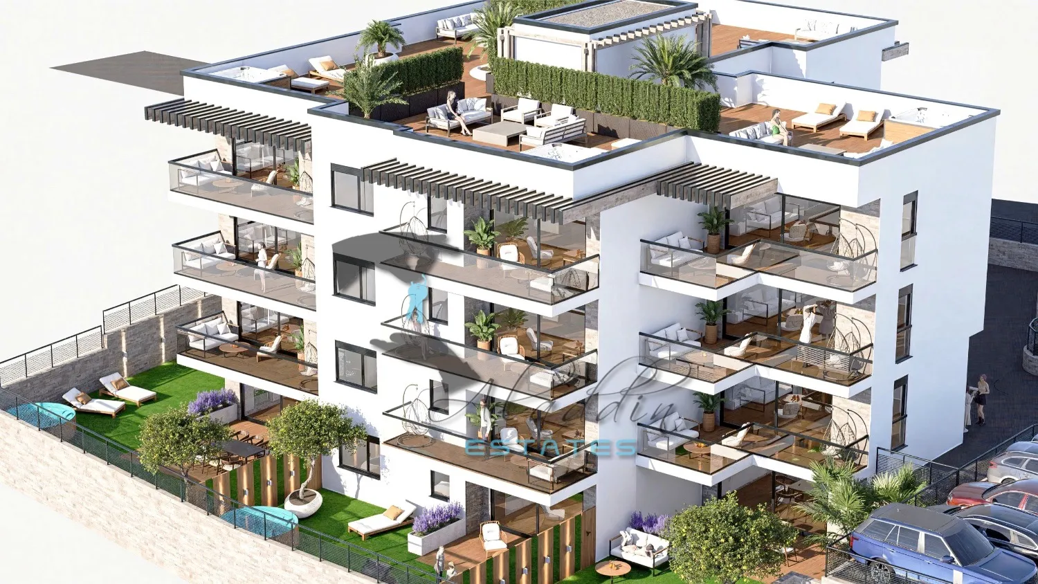 okrug gornji, raskošni stan u novogradnji s lijepim pogledom na more, prvi kat, 66 m2 - slika 10