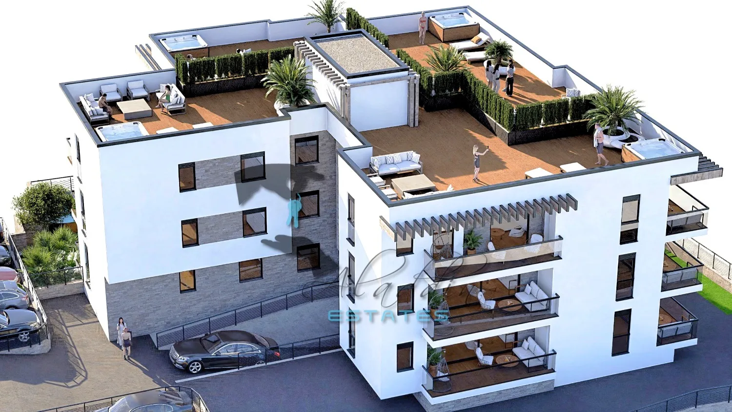 okrug gornji, raskošni stan u novogradnji s lijepim pogledom na more, prvi kat, 60 m2 - slika 10