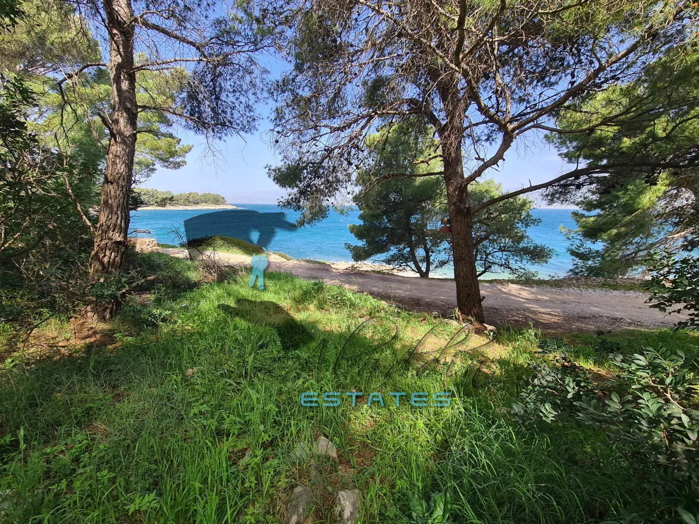 Slatine, očaravajuća poljoprivredna čestica, prvi red do mora i plaže, 5.530 m2 - Split