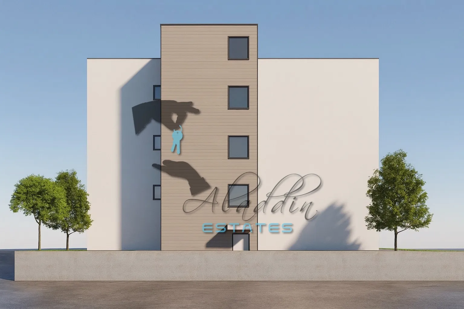 okrug gornji, impozantni trosobni stan u izgradnji s pogledom na more, prizemlje, 89 m2 - slika 8