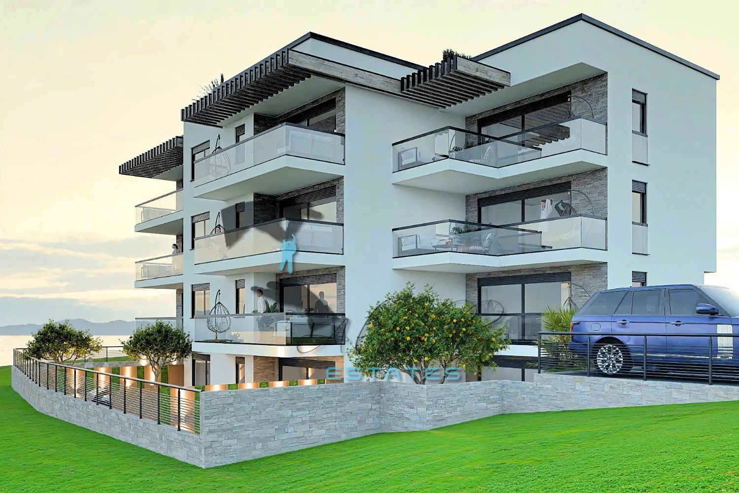 okrug gornji, raskošni stan u novogradnji s pogledom na more, prizemlje, 59 m2 - slika 10