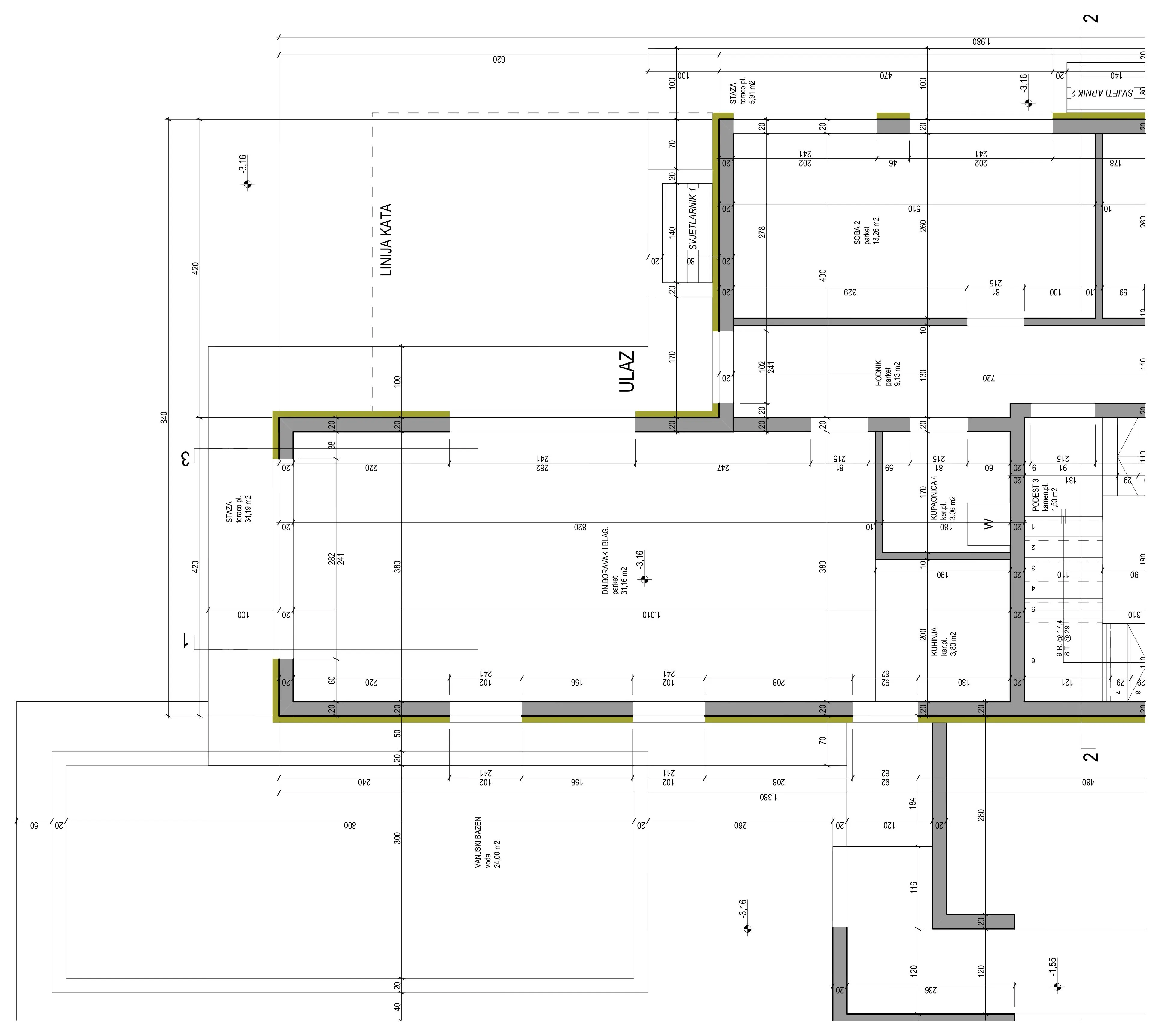 okrug gornji, super luksuzna i moderna vila drugi red do mora, 395 m2 - slika 32