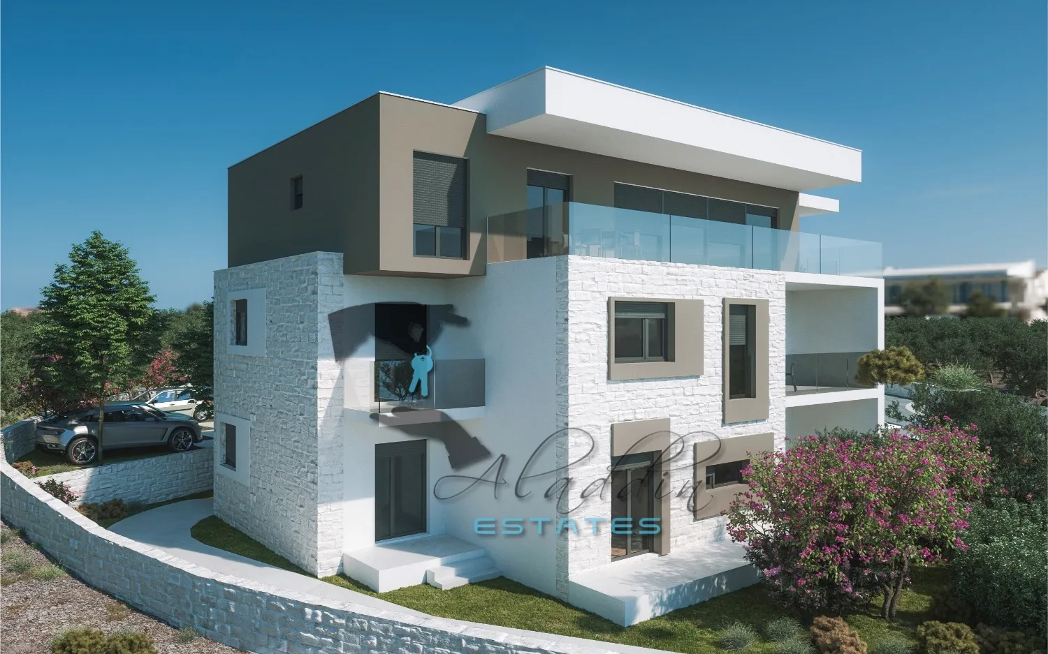 brodarica, moderan stan blizu plaže, novogradnja, pogled, 66 m2 - slika 11