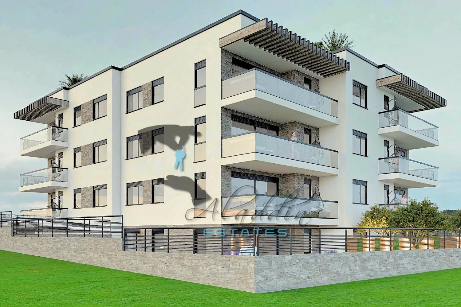 Okrug Gornji, raskošni stan u novogradnji s pogledom na more, prizemlje, 64 m2 - Okrug Gornji, Okrug
