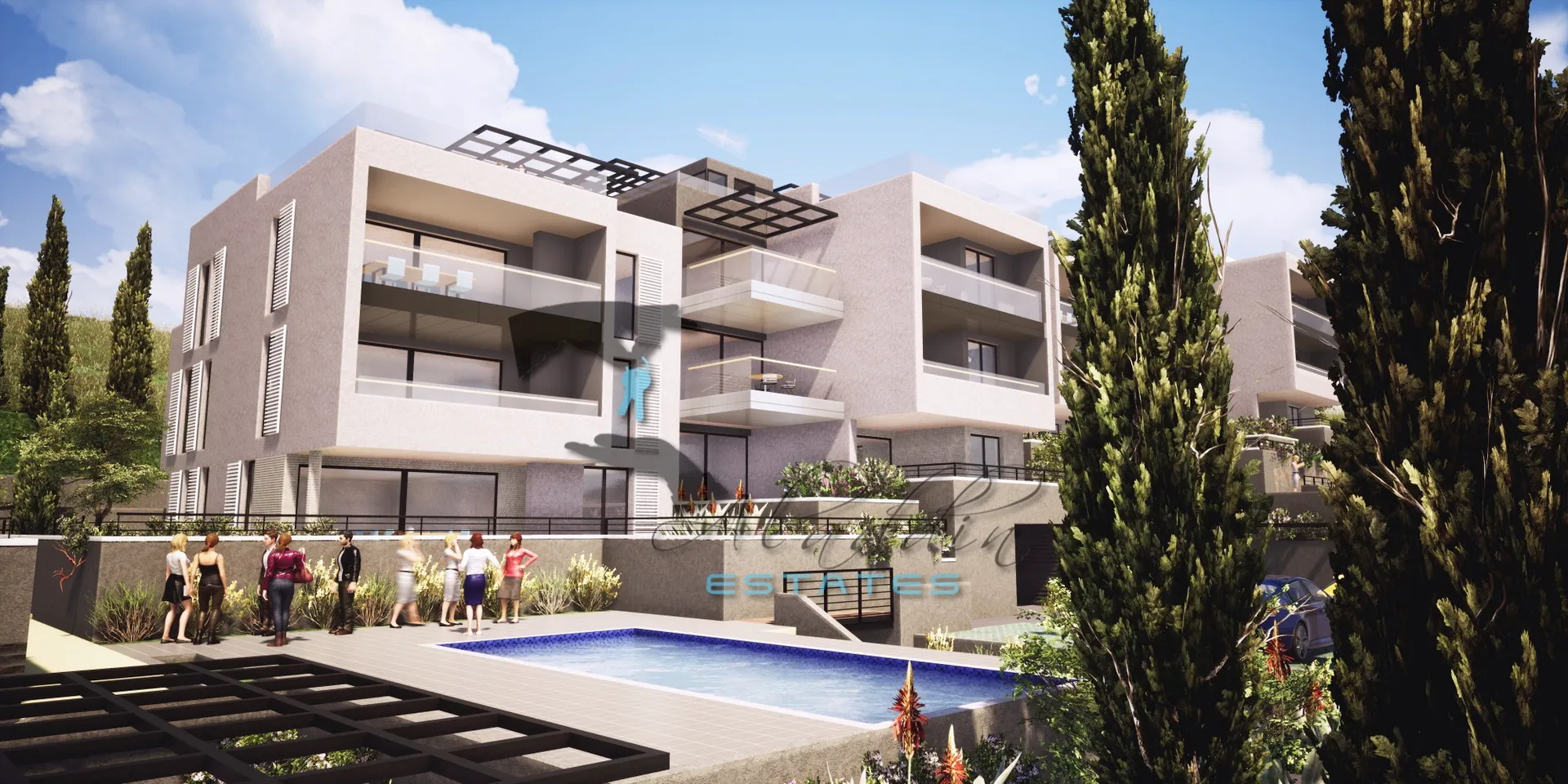 trogir, vrhunski stan u novogradnji, bazen, prekrasan pogled, 151 m2 - slika 3