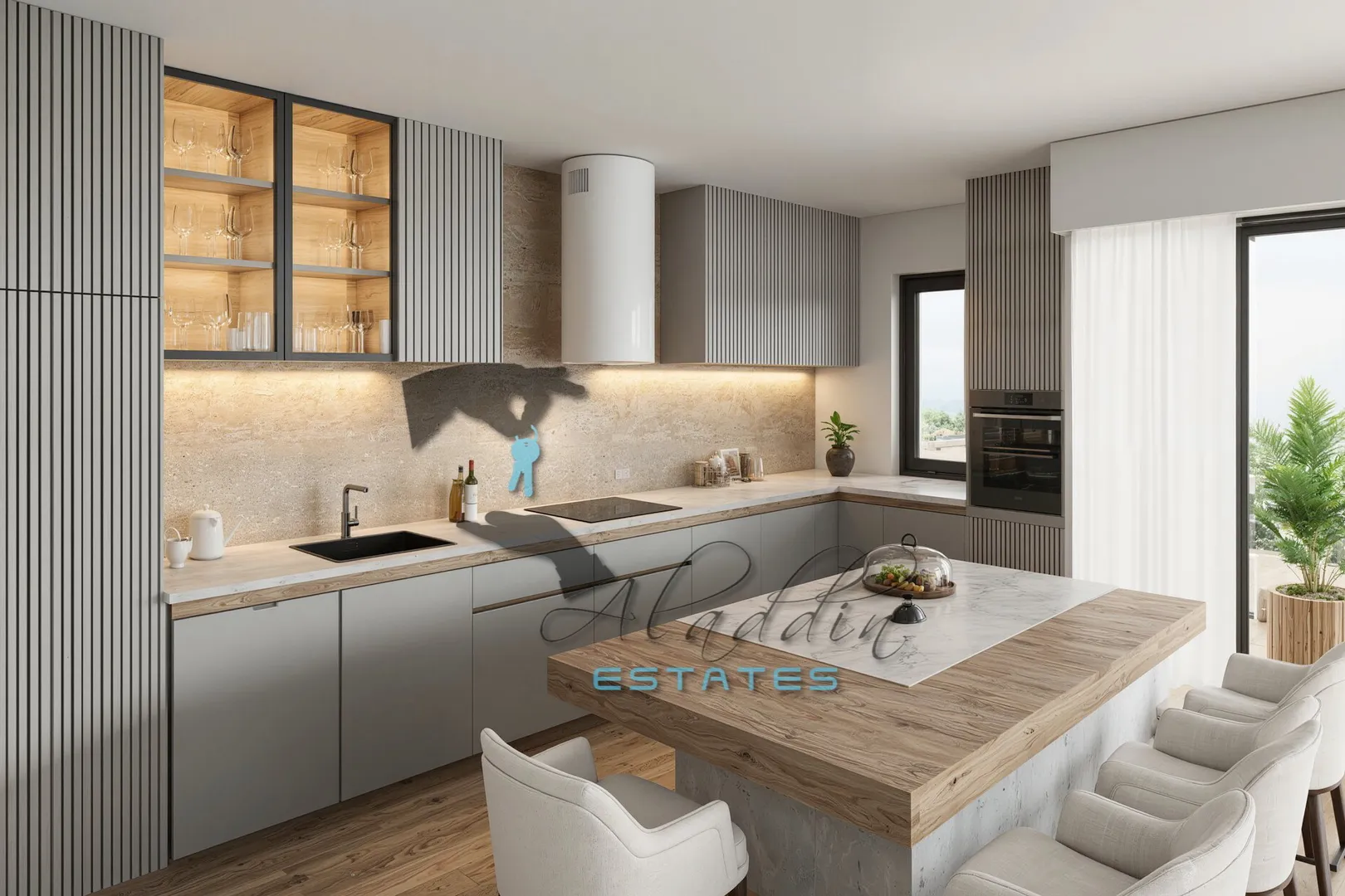 okrug gornji, penthouse stan u novogradnja s prekrasnim pogledom, drugi kat, krovna terasa, 93 m2 - slika 12