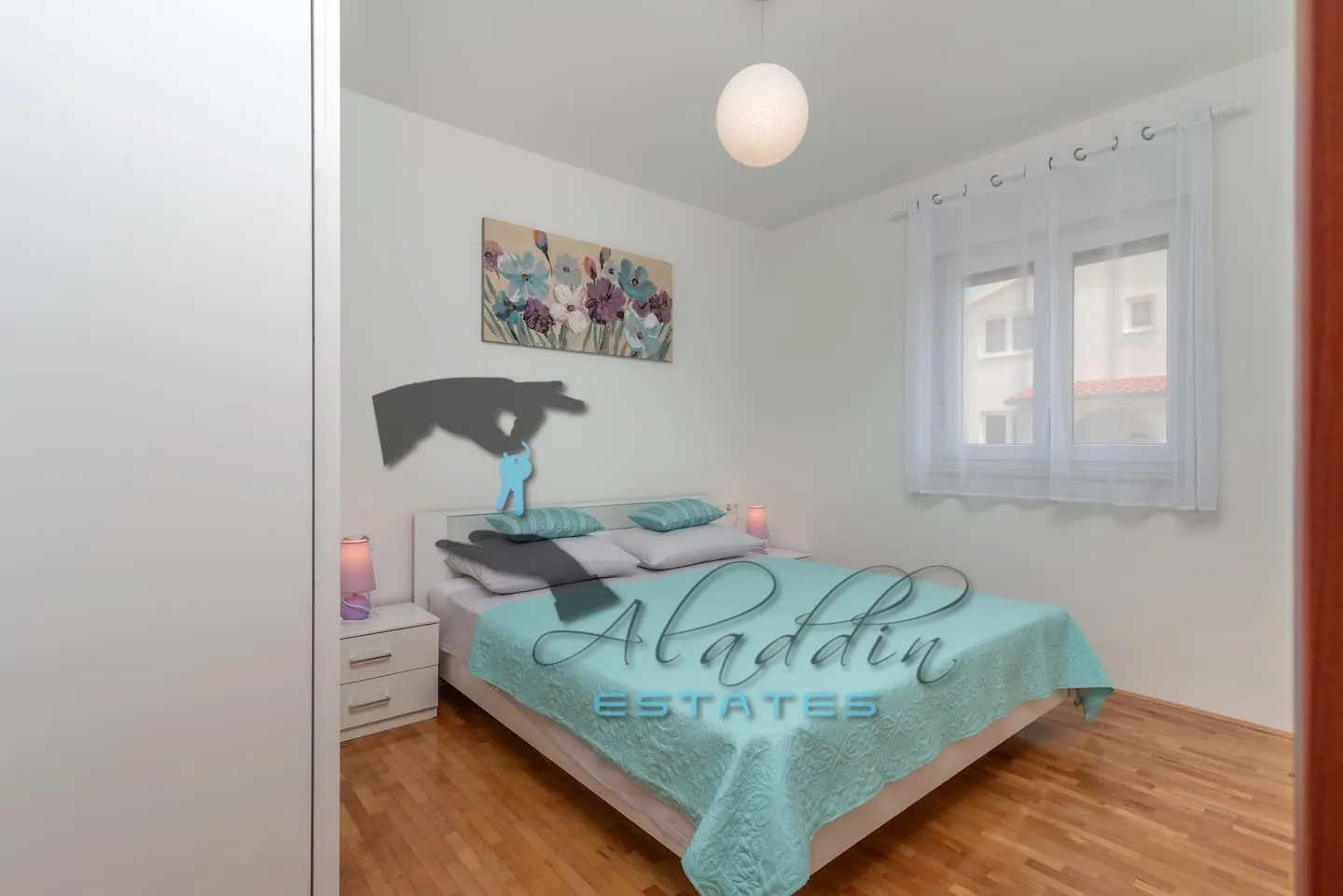okrug gornji, prvorazredni dvosobni stan s lijepim pogledom na more, 80 m2 - slika 7