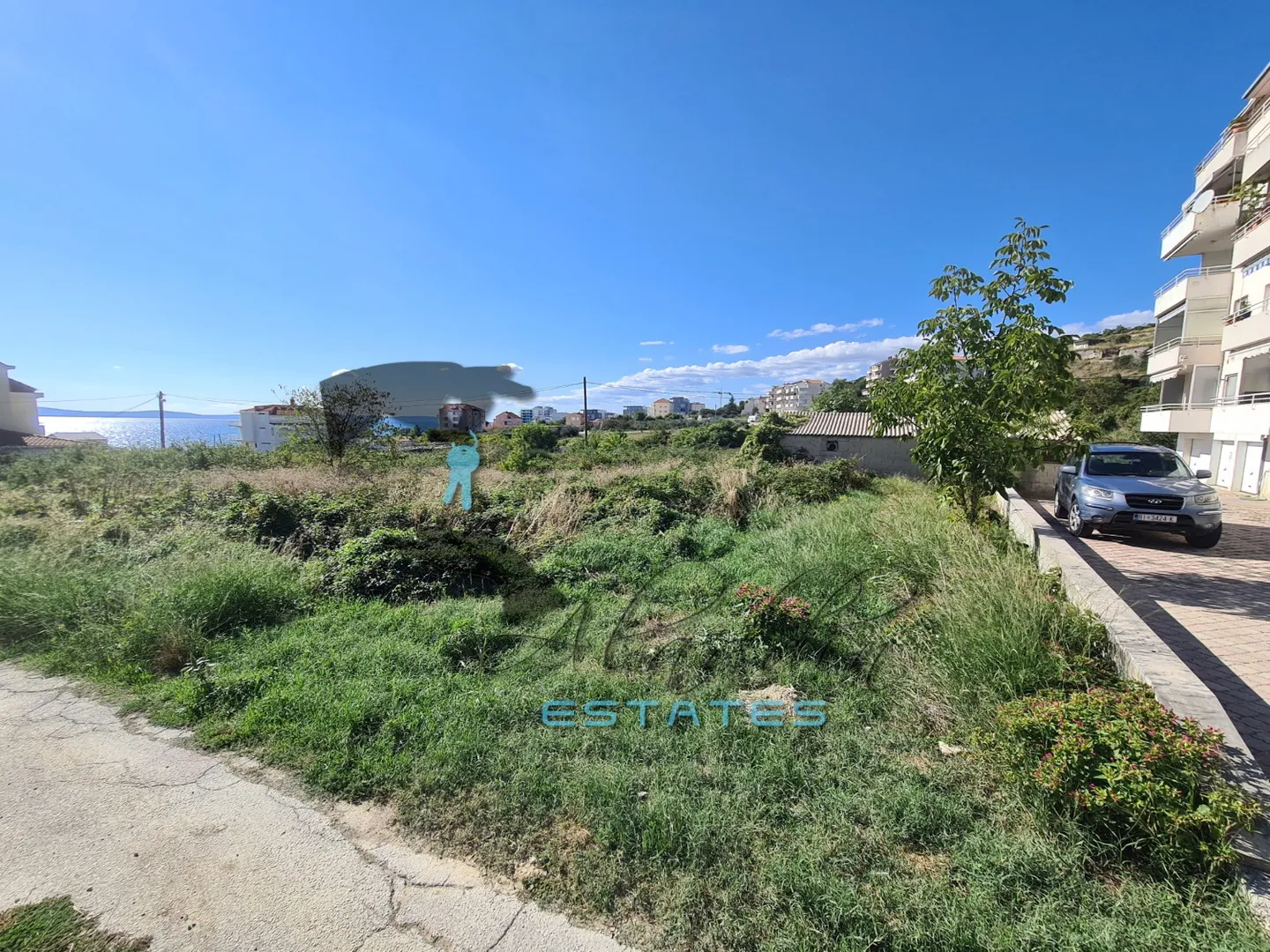 Žnjan, građevinsko zemljište s pogledom na more, 2.449 m2 - Split