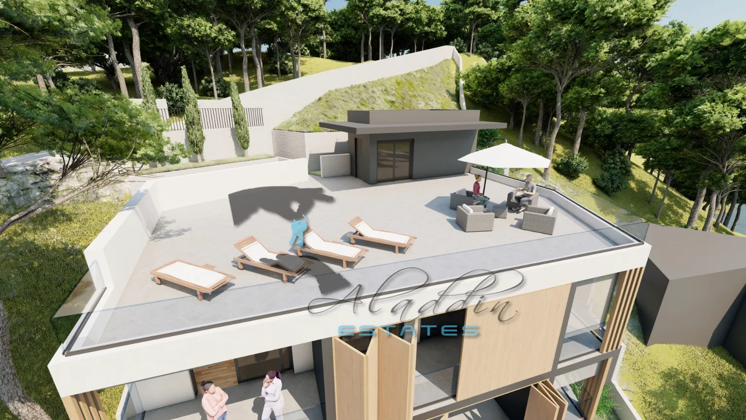 mimice, iznimno zemljište do mora s idejnim projektom, 488 m2 - slika 10