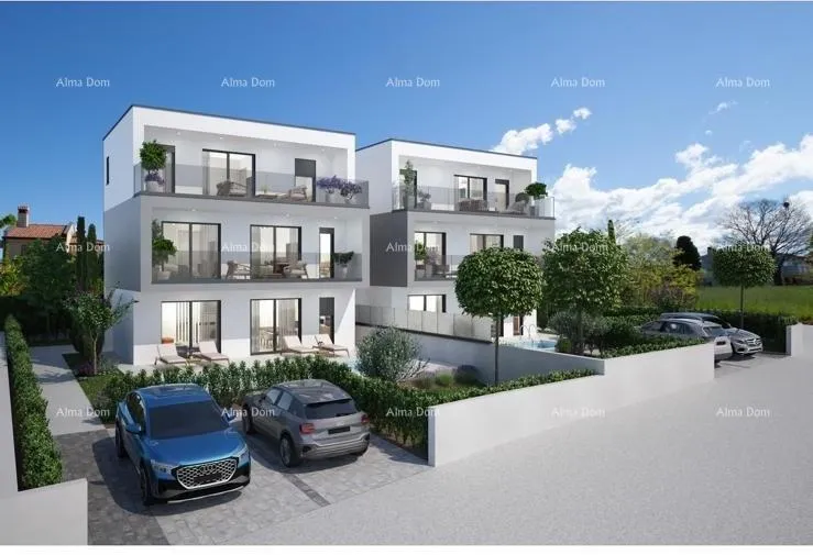 stan poreč, žbandaj, dvoetažni stan 89 m² u novogradnji - slika 2