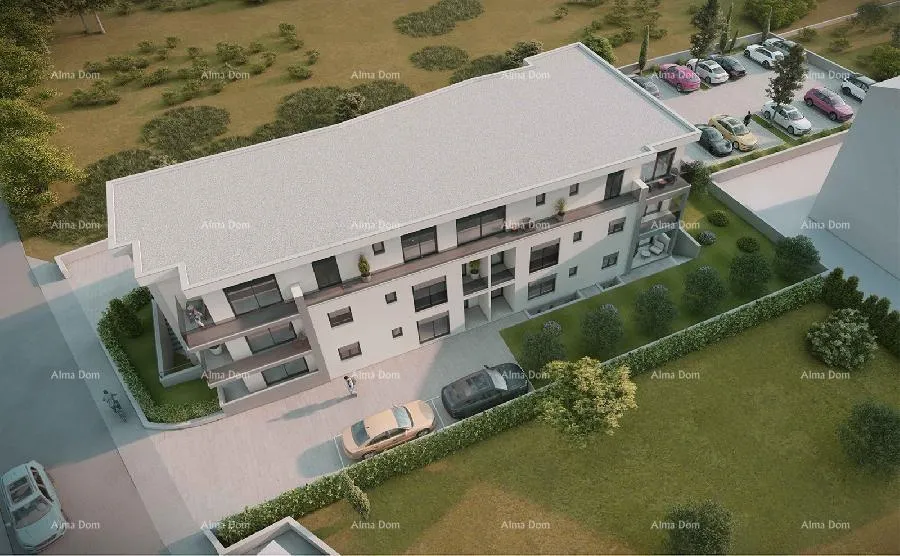 stan prodaja stana u novom stambenom projektu, s parkirnim mjestom - štinjan! - slika 3