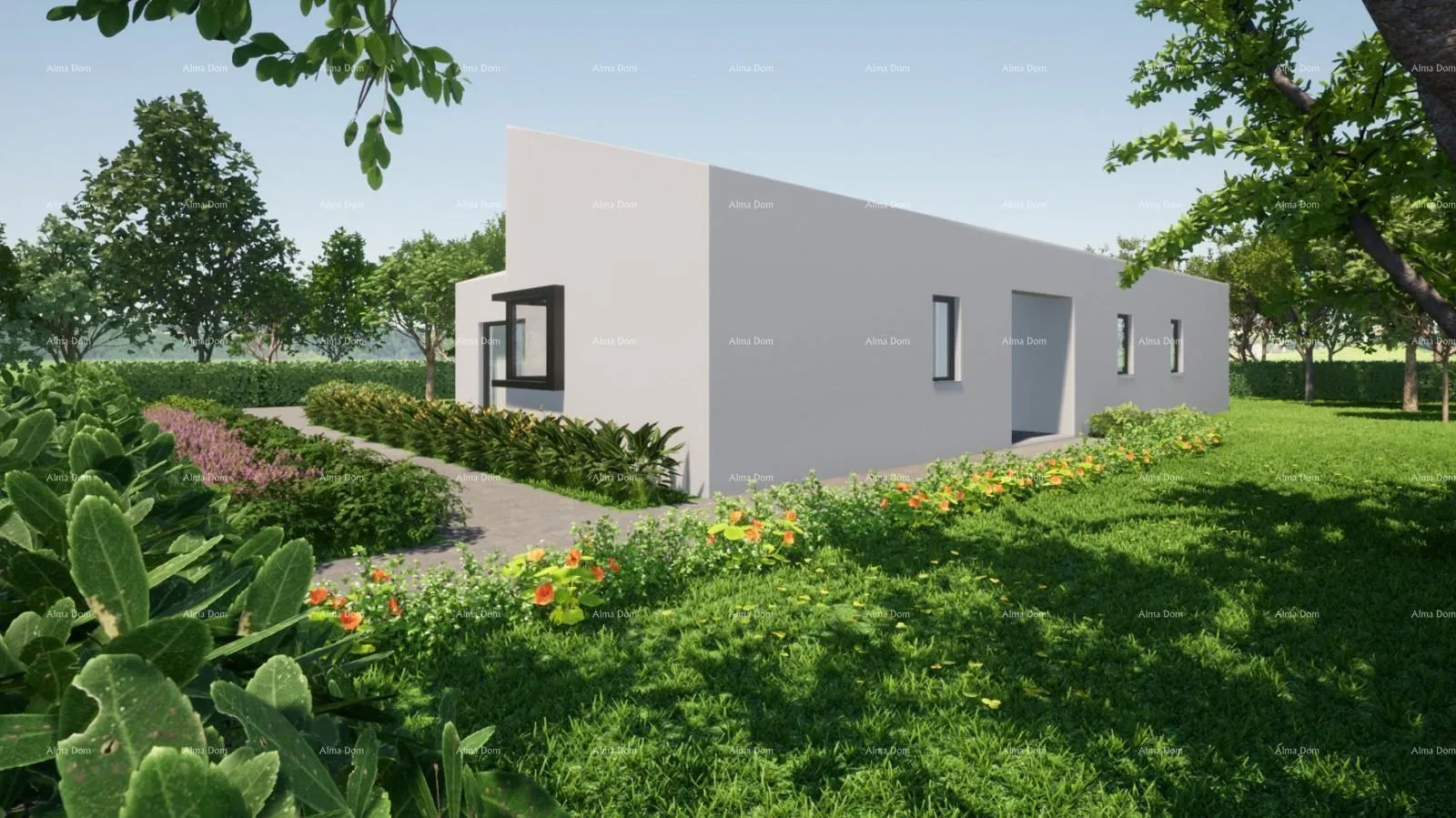 kuća projekt kuće sa bazenom u kršanu - slika 5