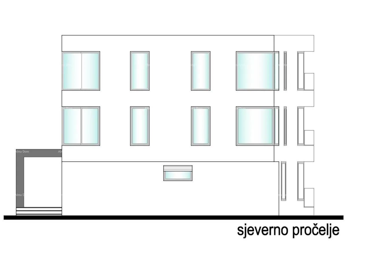 stan prodaja stanova u novoj projektu, 200 m od mora medulin! - slika 9
