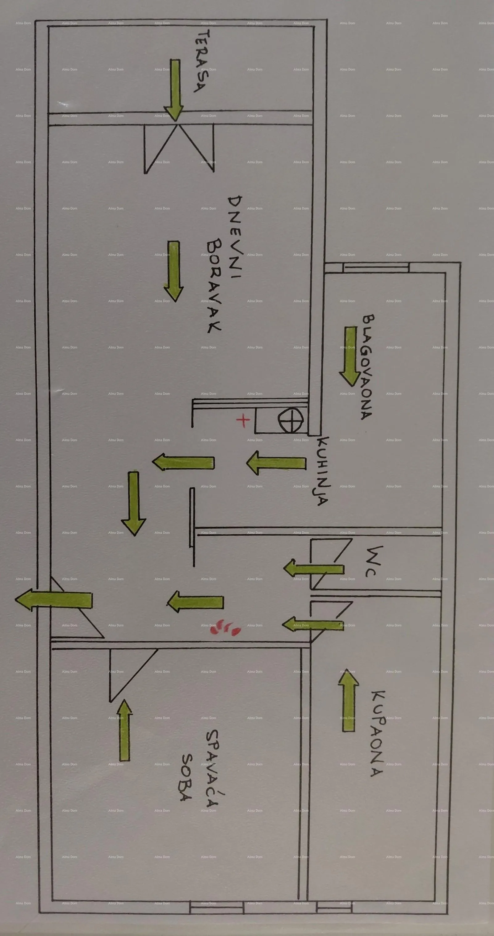 stan poreč – špadići, stan 74,29 m², 2 minute od plaže - slika 11