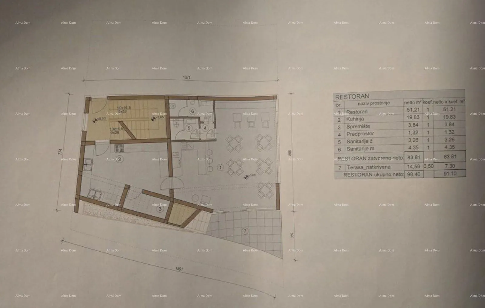 građevinsko zemljište prodaja građevinskog zemljišta s izrađenim projektom za izgradnju poslovne zgrade, medulin! - slika 6