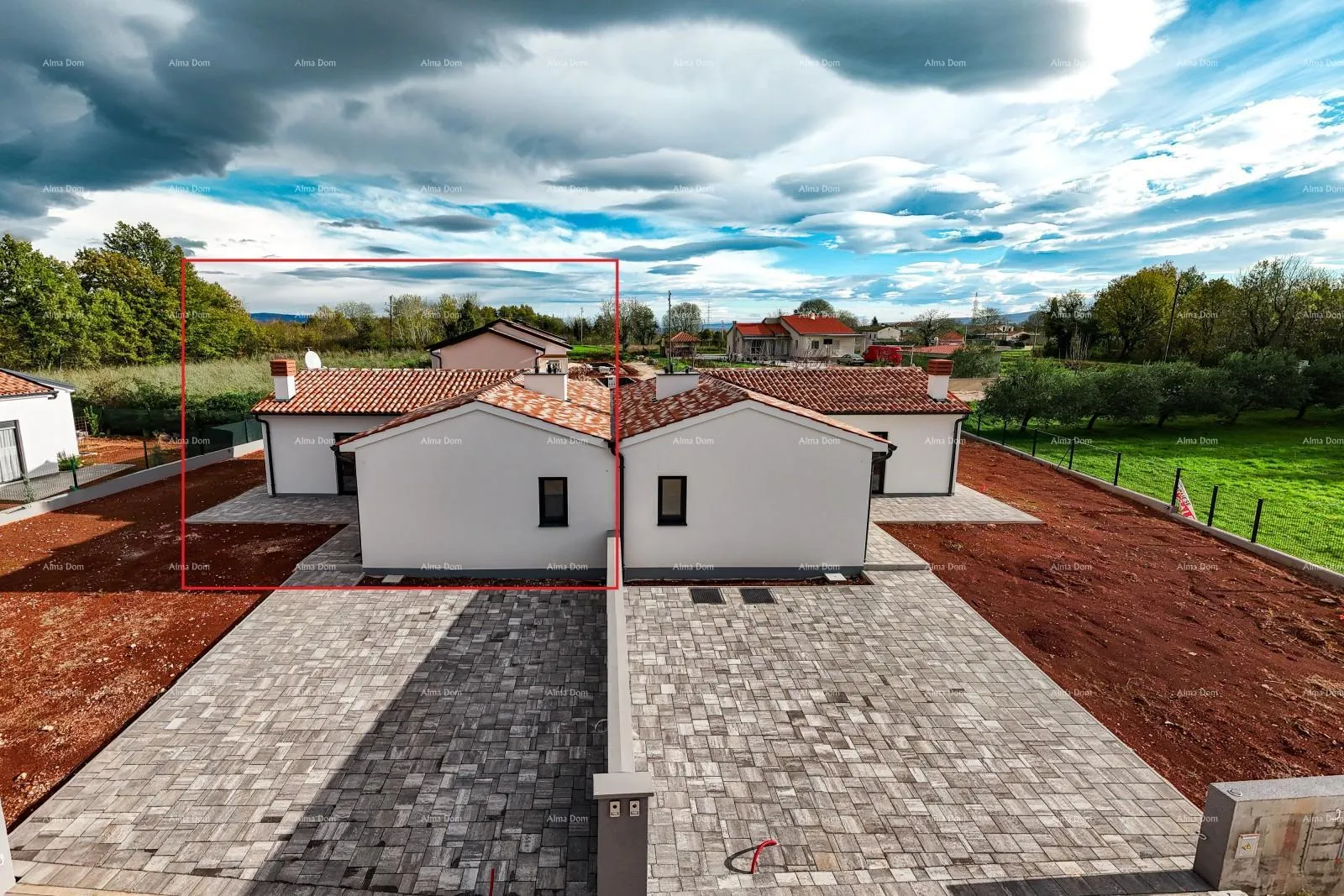 kuća barban, kožljani - novogradnja / dupleks, lijevi dio. ekolloško mjesto - slika 4