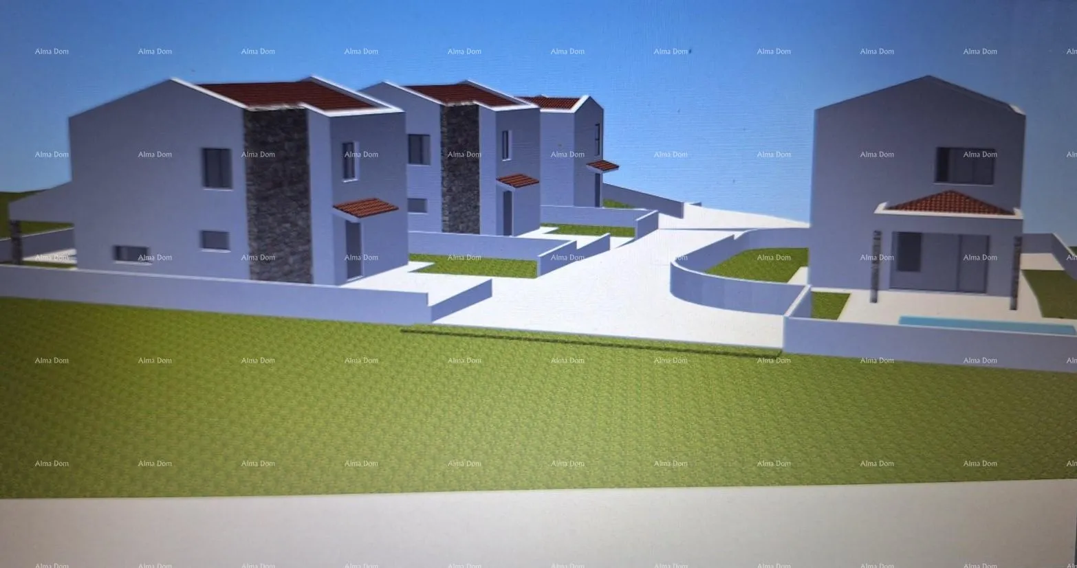 Građevinsko zemljište Prodaje se građevinsko zemljište sa projektima , Filipana - Filipana, Marčana