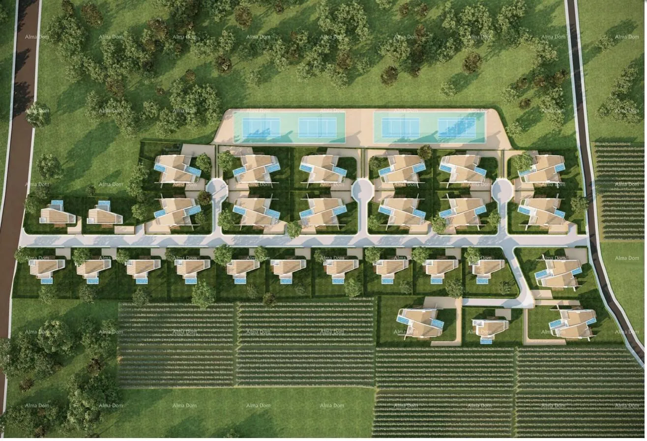 kuća prodaja resort-a s obiteljskim luksuznim vilama, labin - slika 2