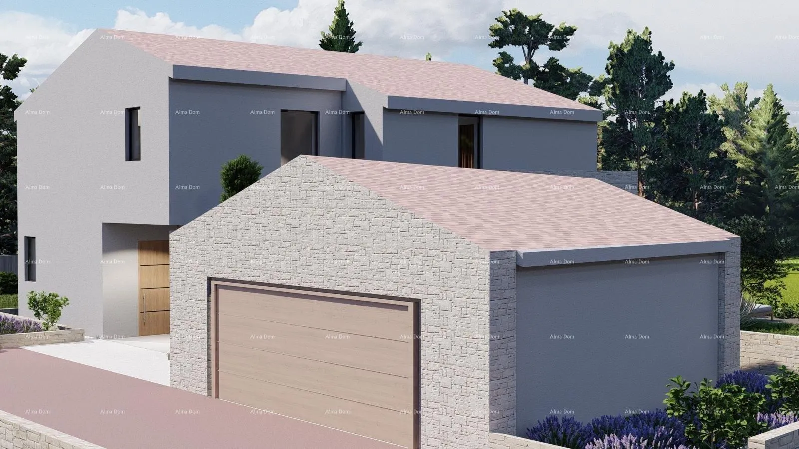 građevinsko zemljište tinjan – građevinsko zemljište 1.152 m² s dozvolom i projektom za kuću s bazenom - slika 6