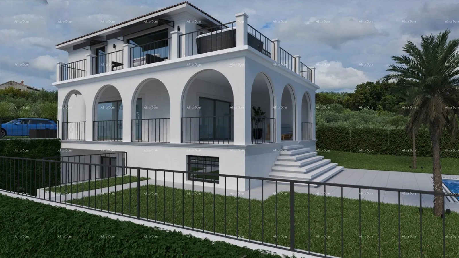 kuća buje, luksuzna vila s bazenom - slika 15