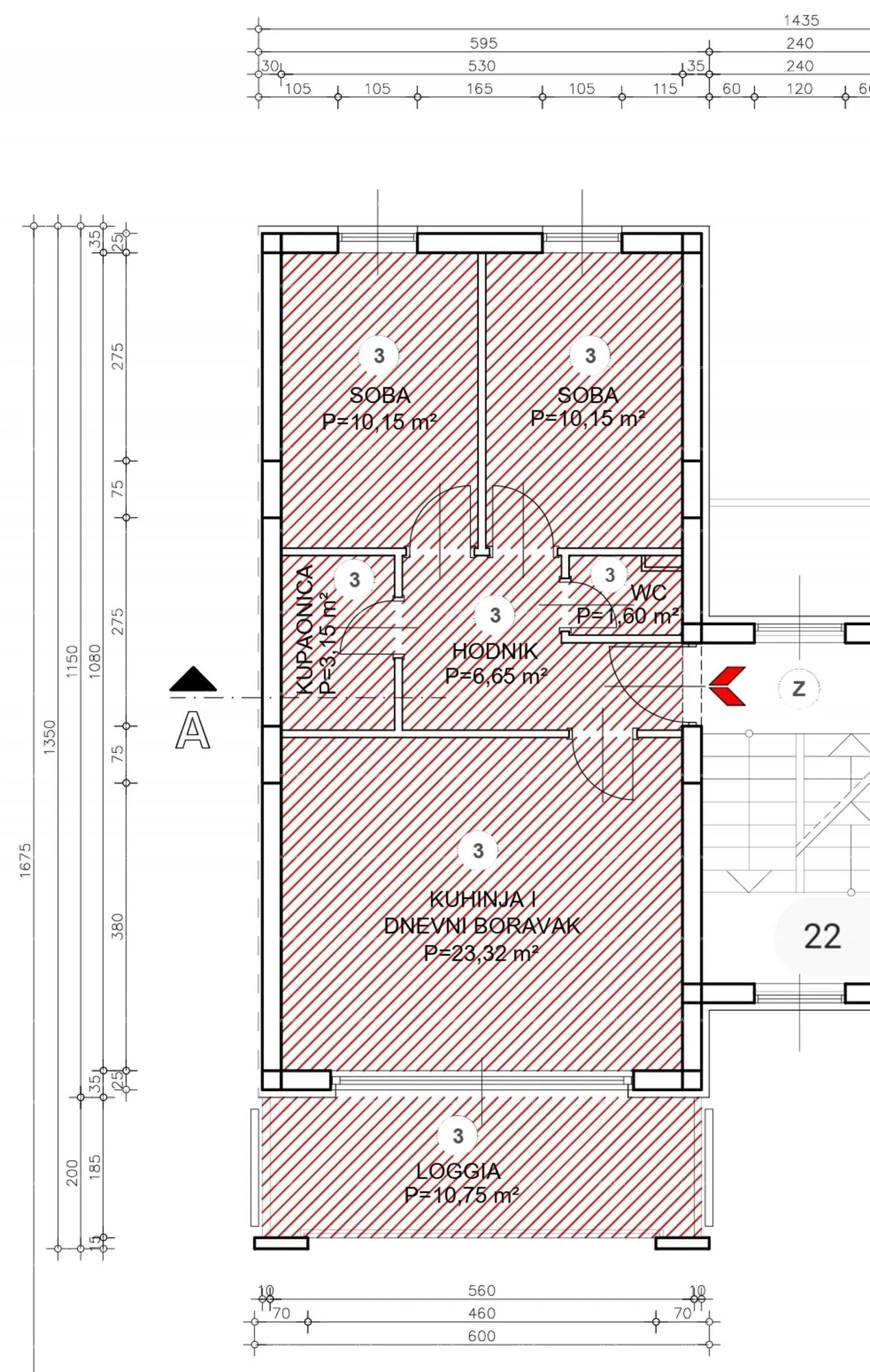 stan buje – stan u novogradnji, 68 m², parking i spremište - slika 2