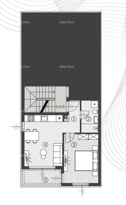 stan prodaja stanova u novom stambenom kompleksu, štinjan! 6c - slika 15