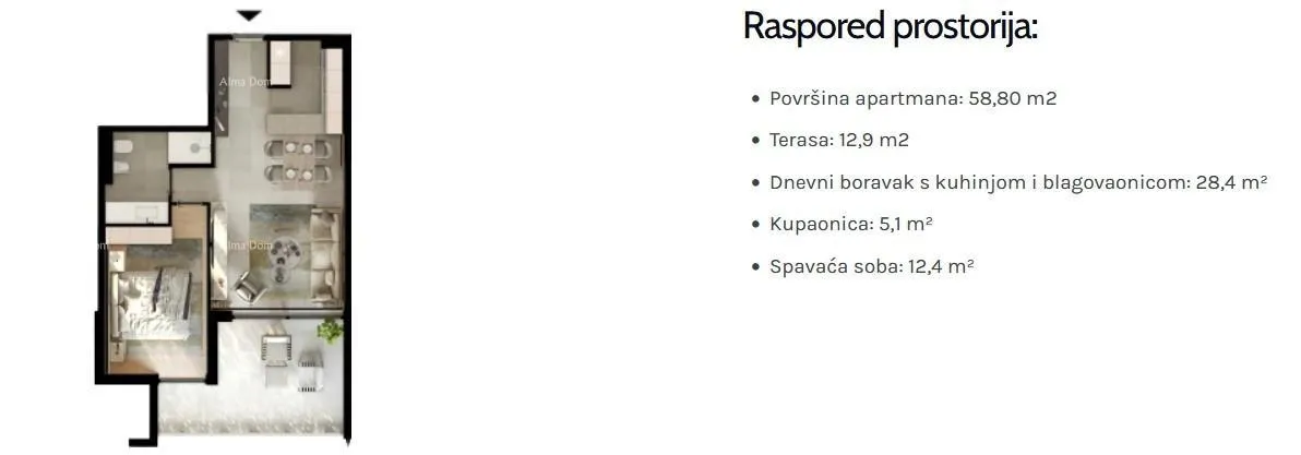 stan prodaja - stan u novom stambenom projektu, samo 200 m od mora i plaža, umag! - slika 8