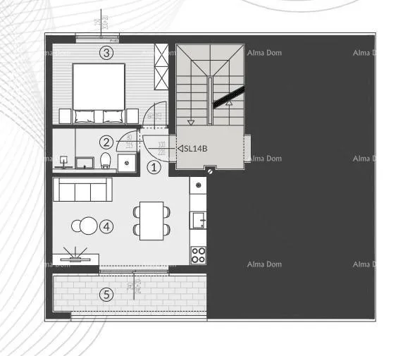 stan prodaja stanova u novom stambenom kompleksu, štinjan! 14b - slika 7