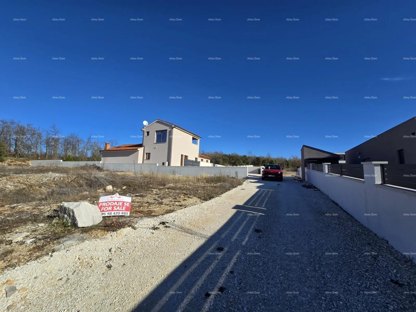 građevinsko zemljište prodaja građevinske parcele sa ishodovanom, pravomoćnom građevinskom dozvolom , bibići!! - slika 11