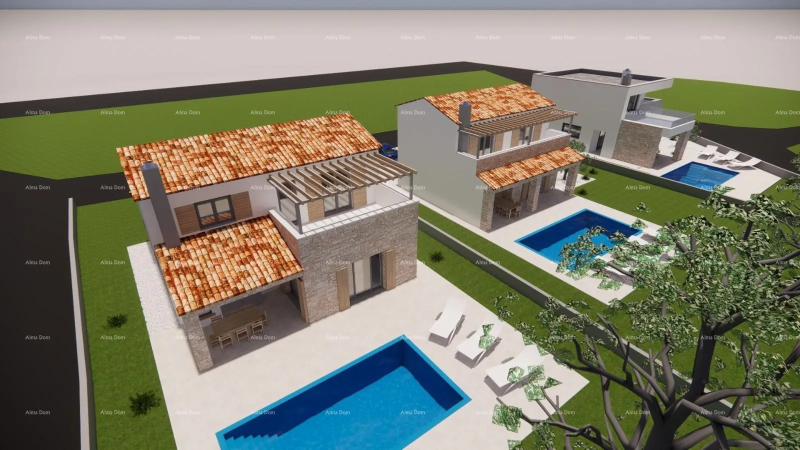 kuća predivna vila s bazenom smještena u mirnom okruženju červara. - slika 2