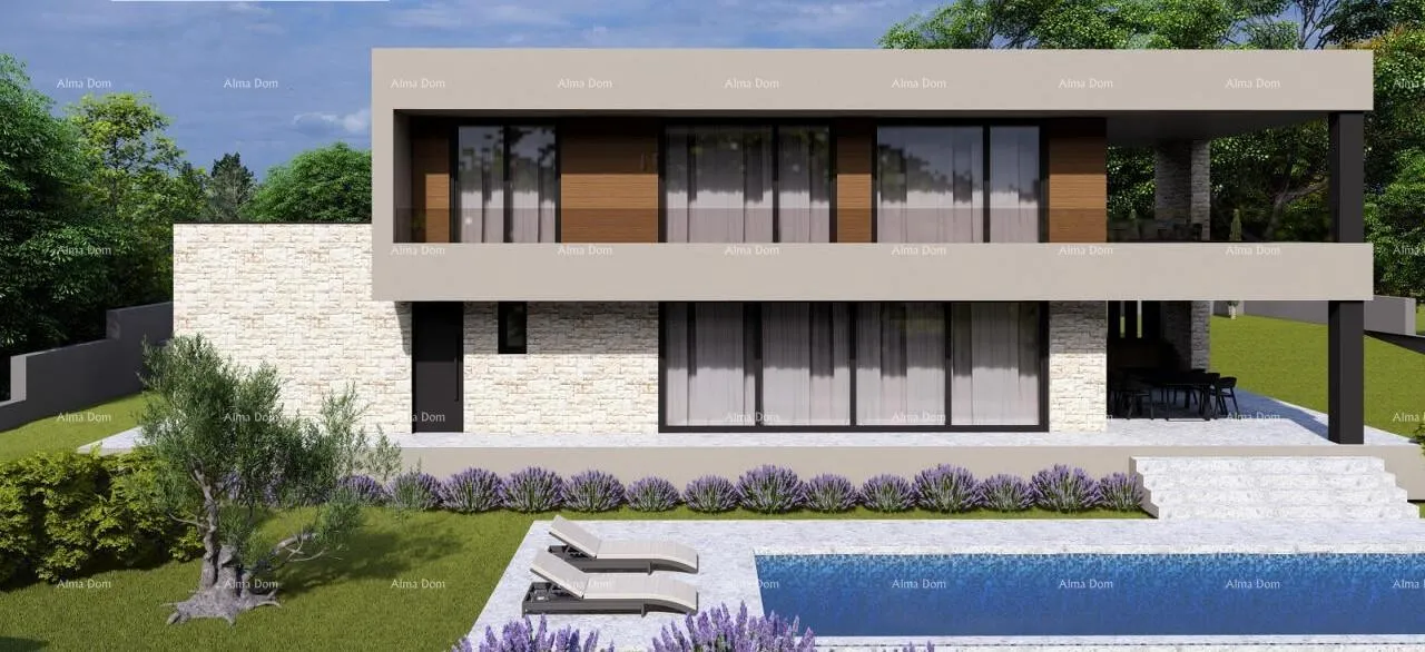 građevinsko zemljište građevinsko zemljište s idejnim projektom – poreč, žbandaj, 963 m² - slika 2
