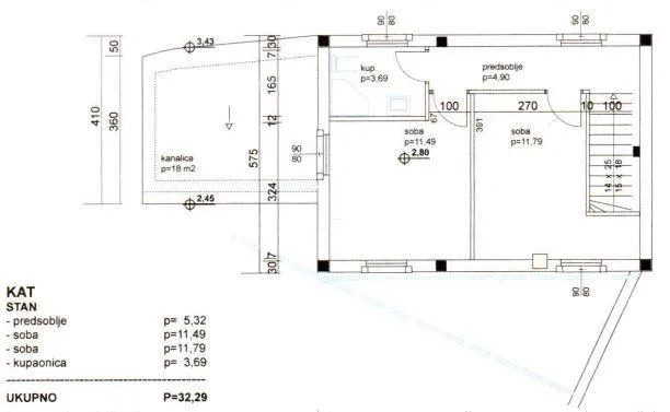 kuća stara kamena kuća s projektom za obnovu i građevinskom dozvolom - slika 4