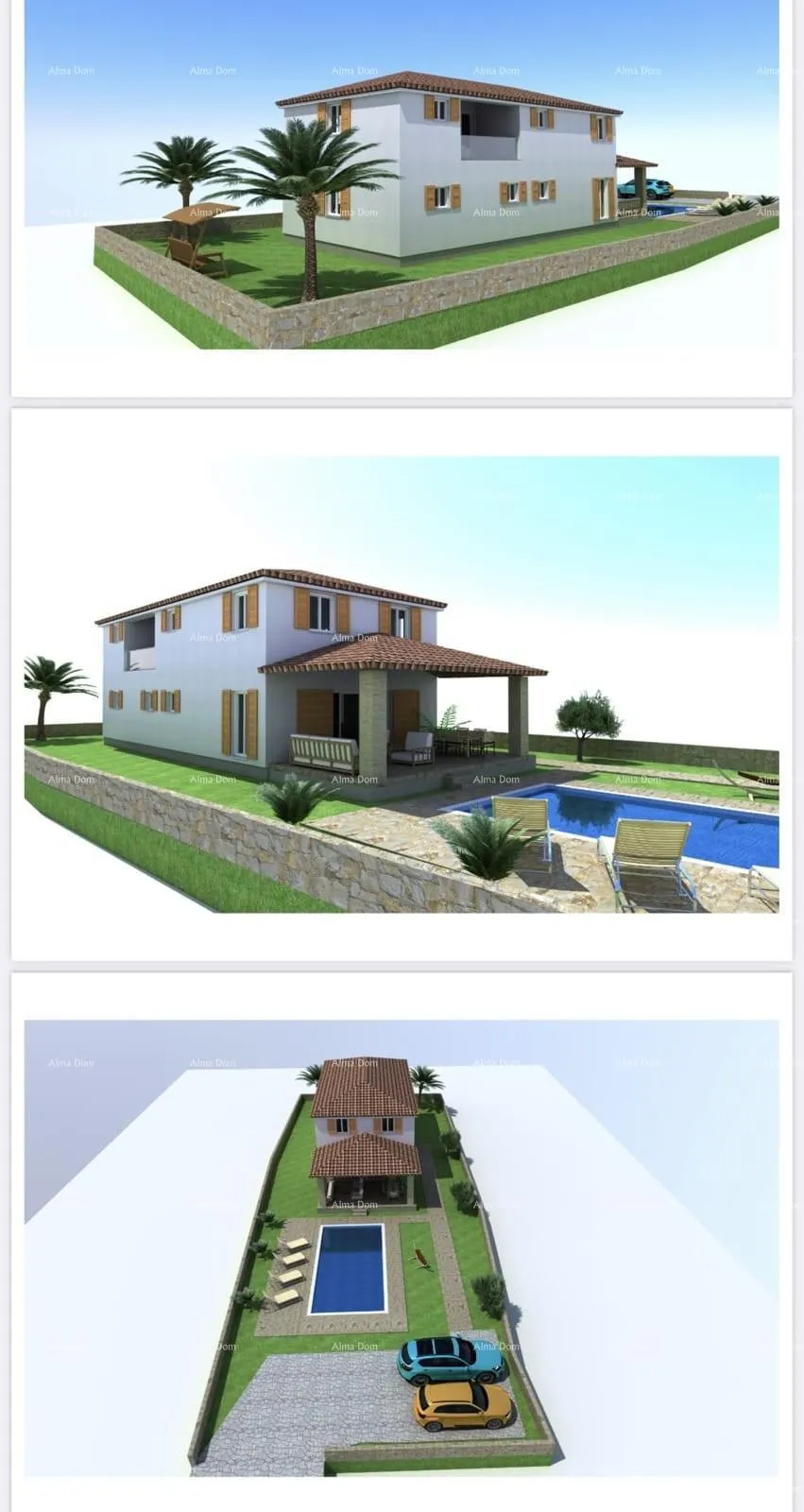 građevinsko zemljište blizina barbana! parcela s projektom za kuću! - slika 2