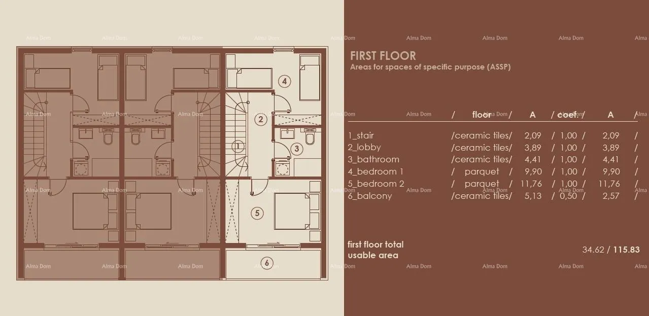 stan medulin, moderni troetažni apartman s pogledom na more, a3 - slika 7