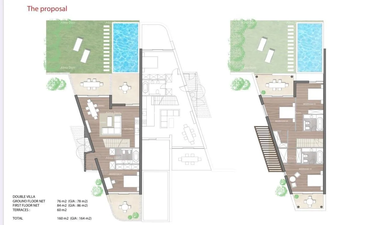 kuća prodaja resort-a s obiteljskim luksuznim vilama, labin - slika 4