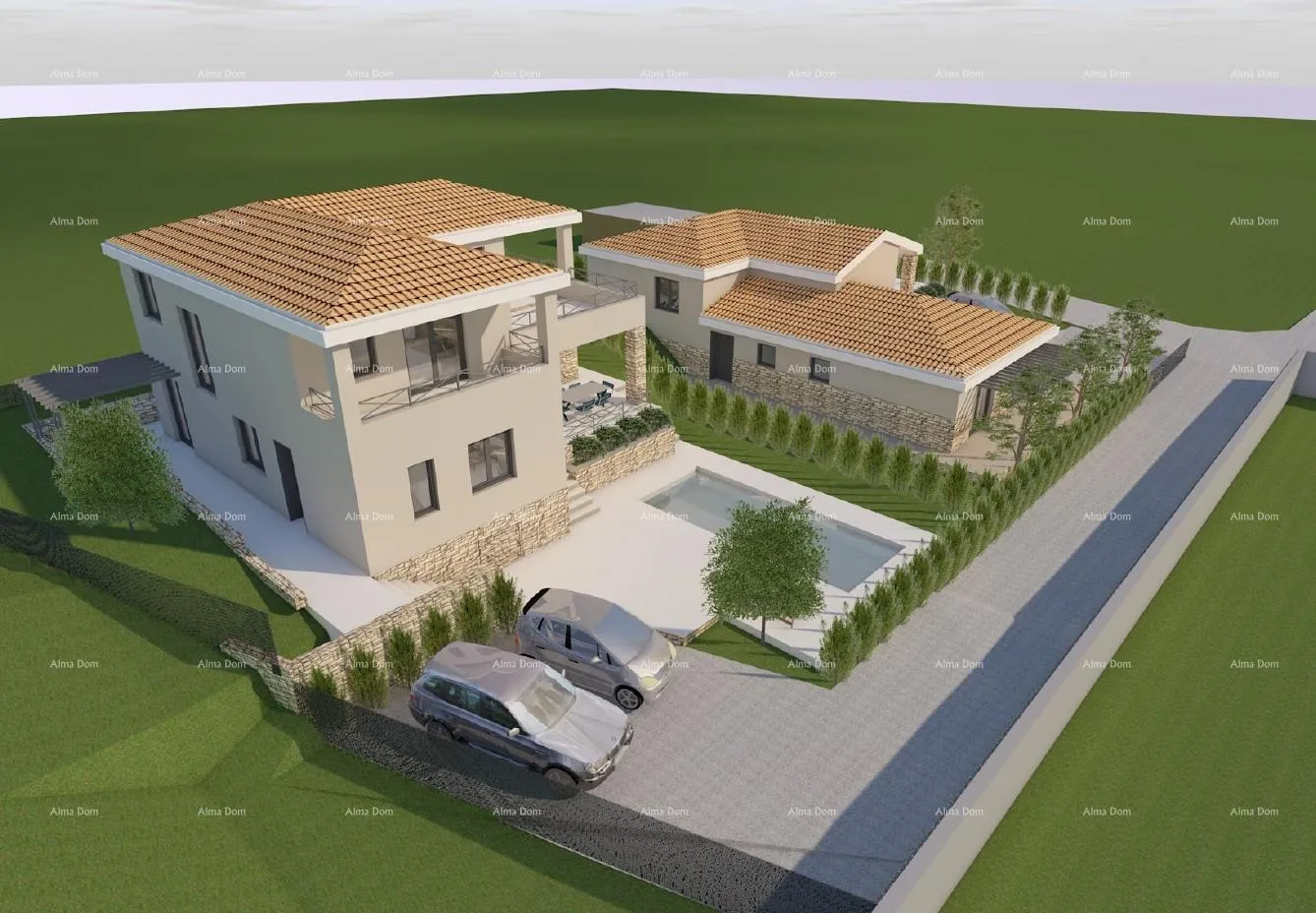 građevinsko zemljište istra. bibići. prodaja građevinskog zemljišta sa ishodovanom pravomoćnom građevinskom dozvolom., bibići. - slika 3