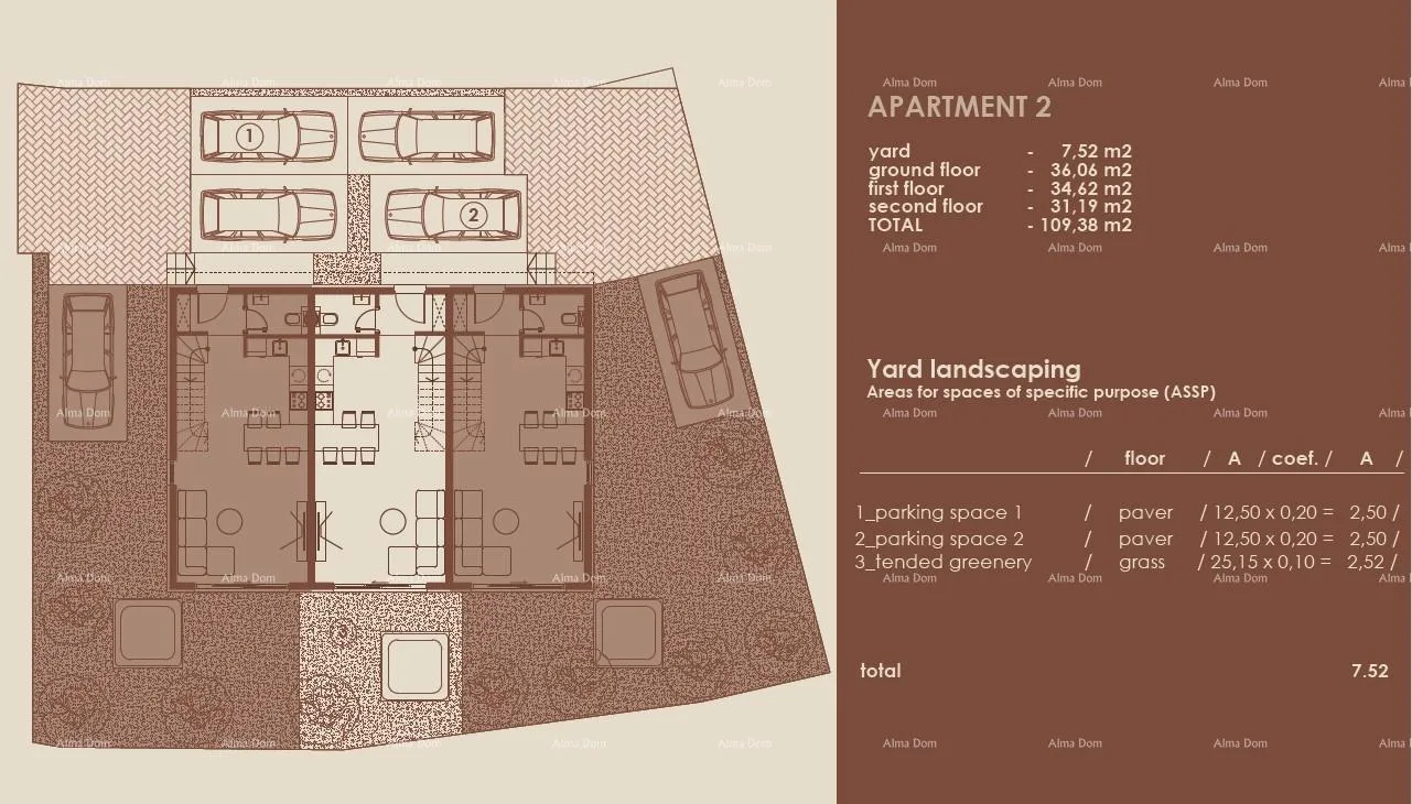 stan medulin, moderni troetažni apartman s pogledom na more, tri zasebna apartmana.a2 - slika 5