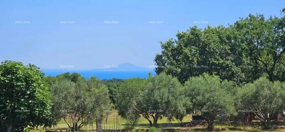 Građevinsko zemljište Prodaje se građevinsko zemljište s pogledom na more, Peruški - Marčana