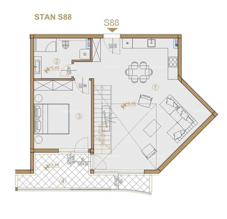 stan poreč, stambeno poslovni objekt sa apartmanima i podzemnim garažama - slika 19