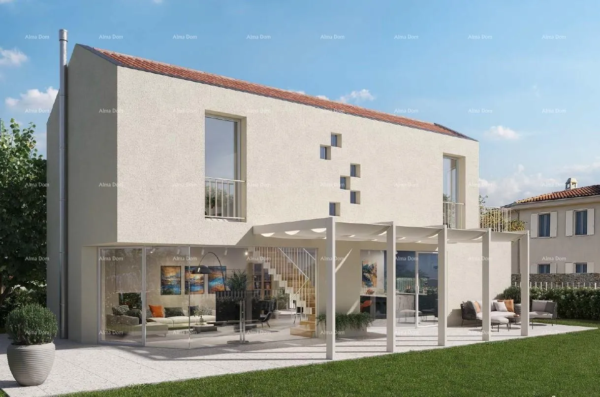 građevinsko zemljište prodaje se građevinsko zemljište, 313m2, sa projektom sa pravomoćnom građevinskom dozvolom, funtana - slika 2