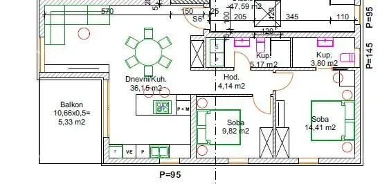 stan prodaja stanova s pogledom na more, u novom stambenom projektu, peroj! z2, s 6 - slika 21