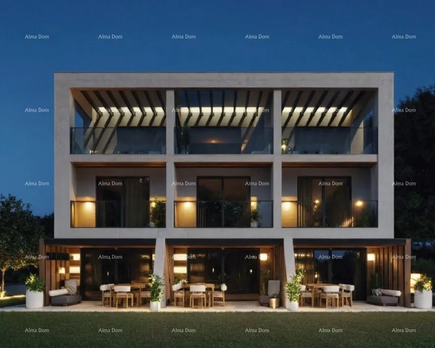 stan medulin, moderni troetažni apartman s pogledom na more, tri zasebna apartmana.a2 - slika 2
