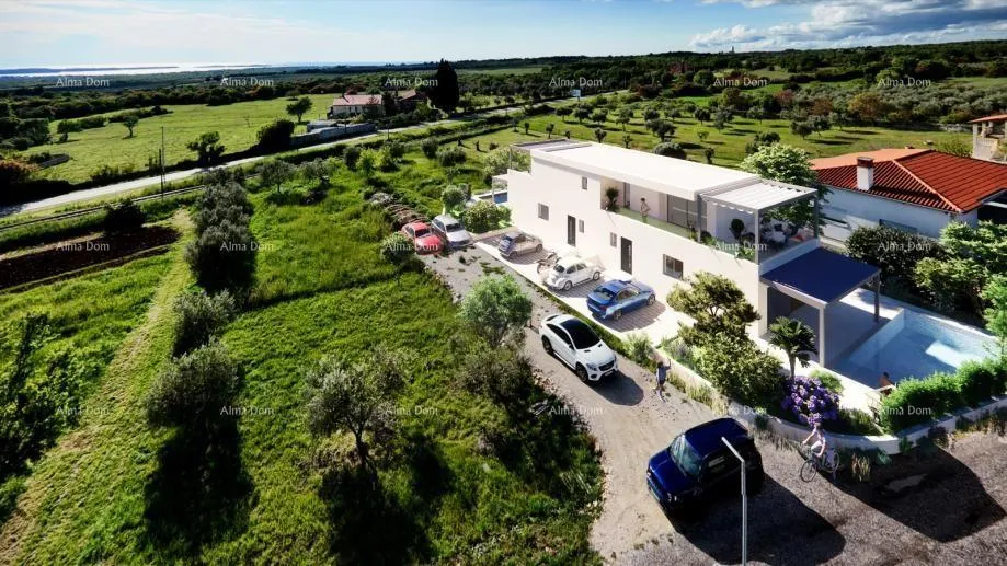 kuća prodajemo prekrasnu duplex kuću sa bazenom i sa pogledom na more i brijune, u galižani - slika 2