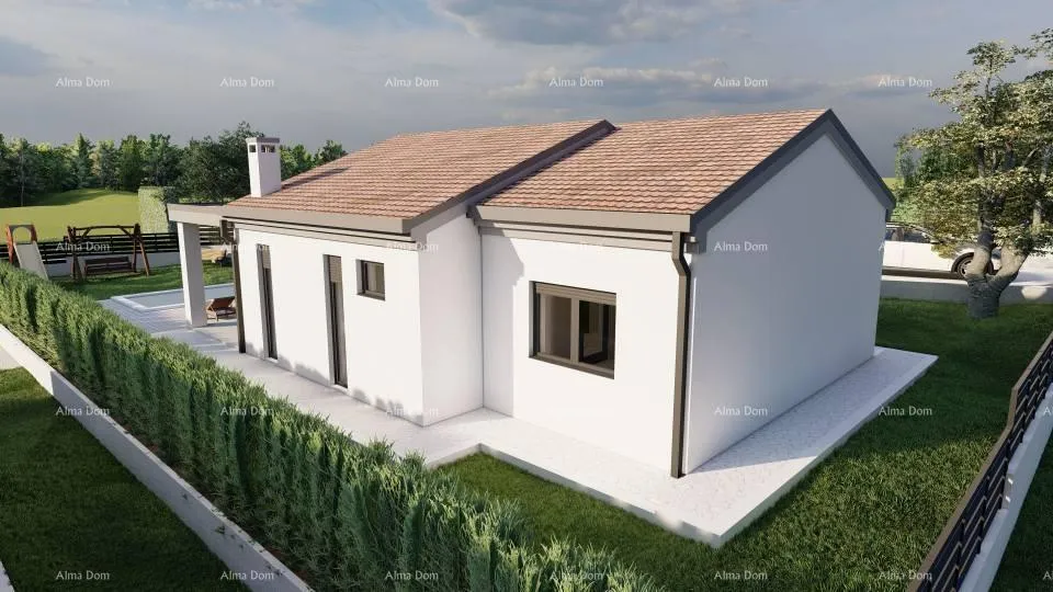 kuća prodaje se kuća prizemnica s bazenom u tijeku izgradnje - slika 4