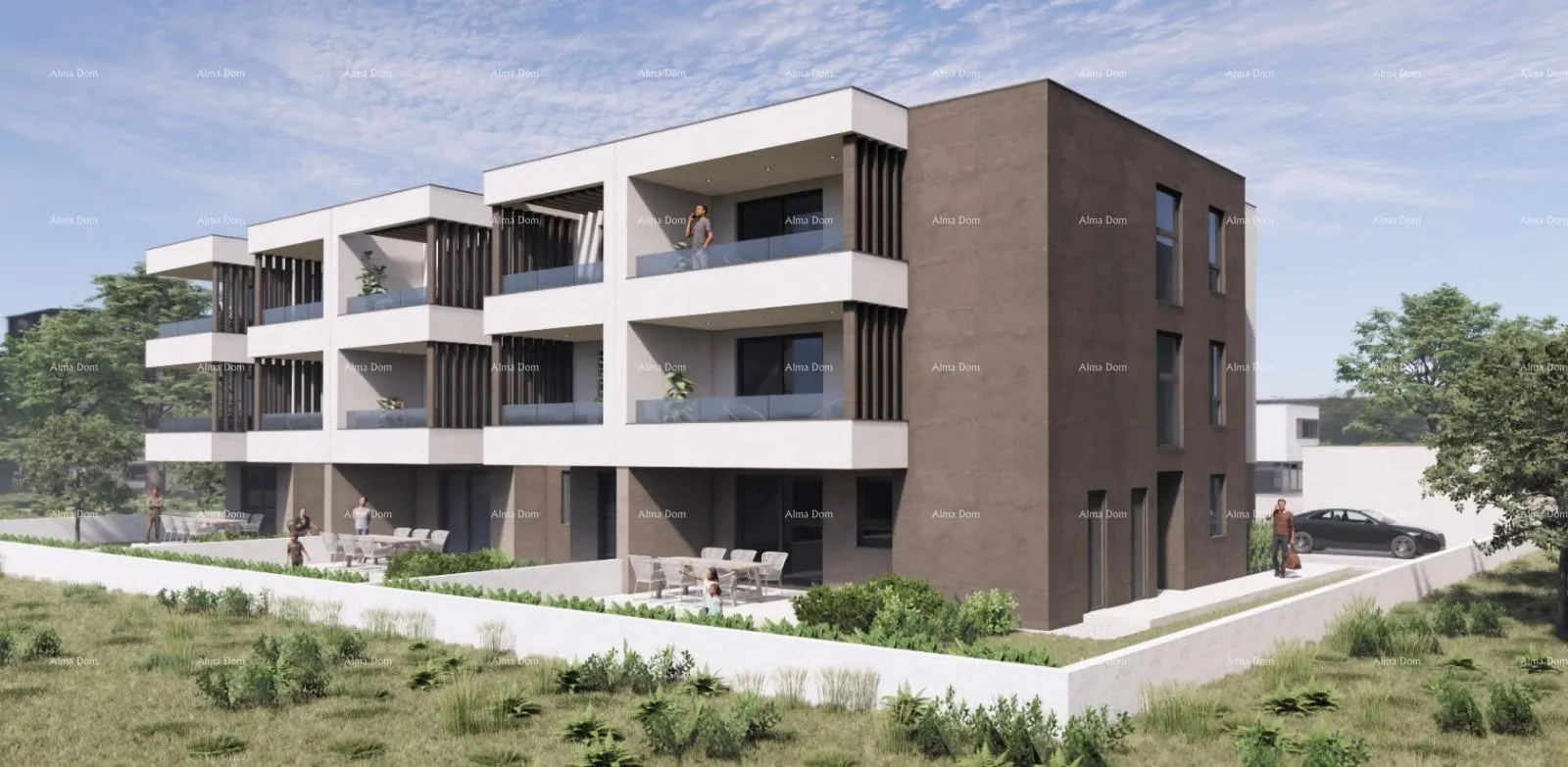 stan stan u novogradnji sa dva garažna mjesta i vrtom, blizina centra grada i mora, - stan d (penthouse) - slika 8