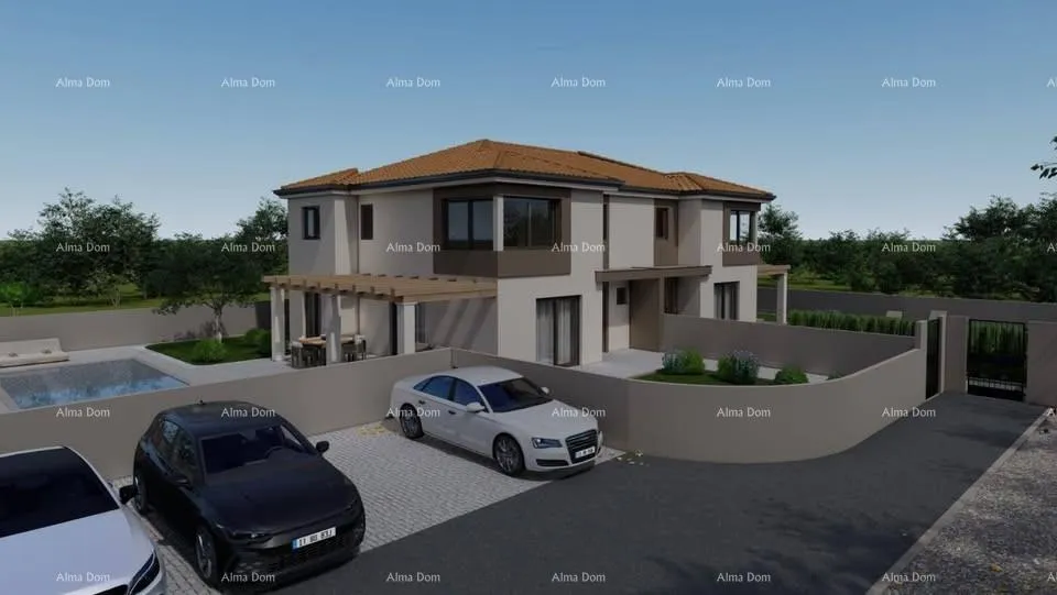 kuća poreč, dvije moderne vile s bazenom i saunom u izgradnji – istra - slika 6