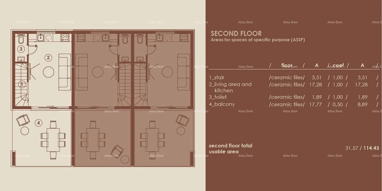 stan medulin, moderni troetažni apartman s pogledom na more, a1 - slika 8