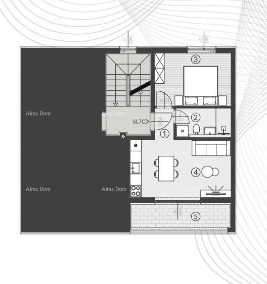 stan prodaja stanova u novom stambenom kompleksu, štinjan! 7c - slika 15